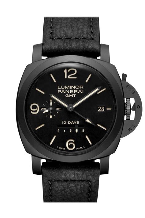 Panerai Luminor 1950 10 Days Black Dial Black .